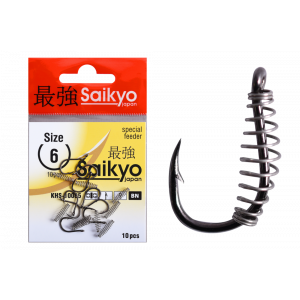 Крючки Saikyo KHS-10085 с пруж. №6M (10 шт)