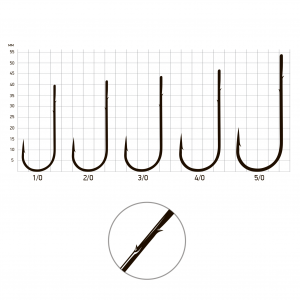 Крючки Saikyo BS-2313 Round Bent Worm Крючки Saikyo BS-2313 Round Bent Worm